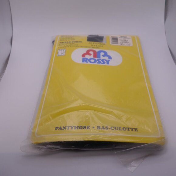 Vintage Rossy Queen Size Nylon 2XL Style 950 Pantyose Black and Taupe - Picture 11 of 16